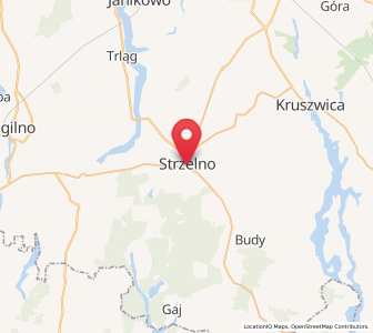 Mapa: Strzelno, województwo kujawsko-pomorskie