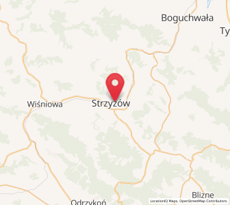 Mapa: Strzyżów, województwo podkarpackie