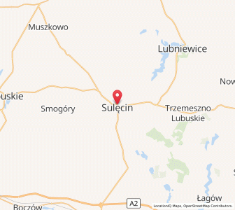 Mapa: Sulęcin, województwo małopolskie