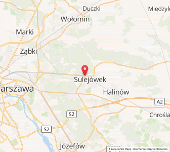 Mapa: Sulejówek, województwo mazowieckie