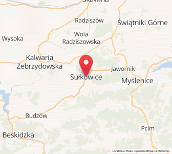 Mapa: Sułkowice, województwo małopolskie
