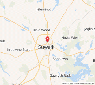 Mapa: Suwałki, Województwo podlaskie