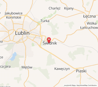 Mapa: Świdnik, Województwo lubelskie