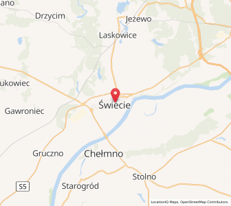Mapa: Świecie, Województwo kujawsko-pomorskie