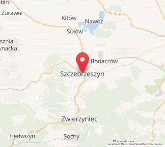 Mapa: Szczebrzeszyn, województwo lubelskie