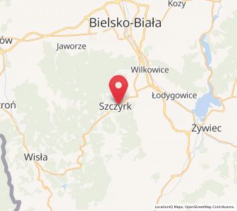 Mapa: Szczyrk, województwo śląskie