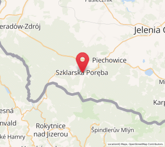 Mapa: Szklarska Poręba, województwo dolnośląskie