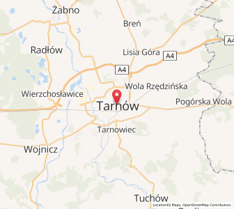 Mapa: Tarnów, Województwo małopolskie