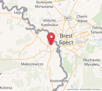 Mapa: Terespol, województwo lubelskie
