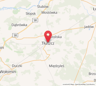 Mapa: Tłuszcz, województwo mazowieckie