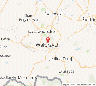 Mapa: Wałbrzych, Województwo dolnośląskie