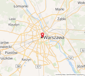 Mapa: Warszawa, Województwo mazowieckie