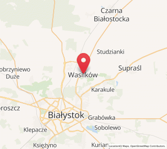 Mapa: Wasilków, województwo podlaskie