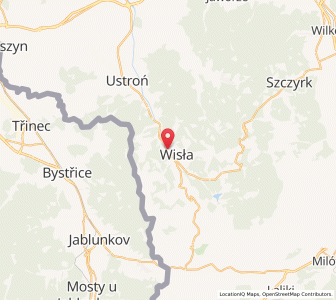Mapa: Wisła, województwo śląskie