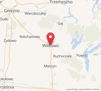 Mapa: Witkowo, województwo wielkopolskie