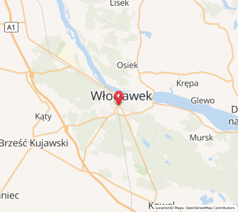 Mapa: Włocławek, Województwo kujawsko-pomorskie