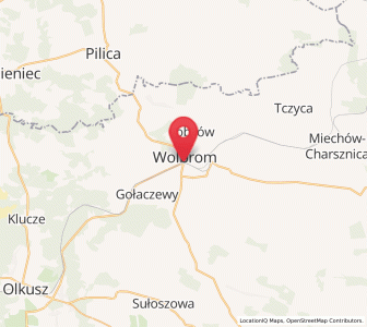 Mapa: Wolbrom, województwo małopolskie