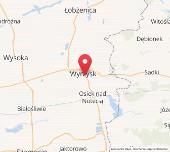 Mapa: Wyrzysk, województwo wielkopolskie
