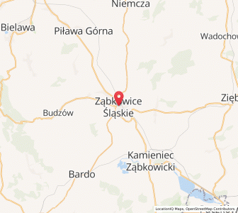 Mapa: Ząbkowice Śląskie, województwo dolnośląskie
