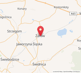 Mapa: Żarów, województwo dolnośląskie