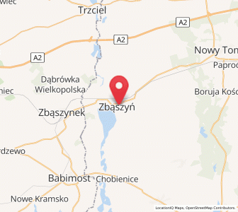Mapa: Zbąszyń, województwo wielkopolskie