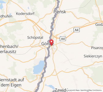 Mapa: Zgorzelec, Województwo dolnośląskie