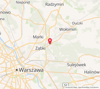 Mapa: Zielonka, województwo mazowieckie