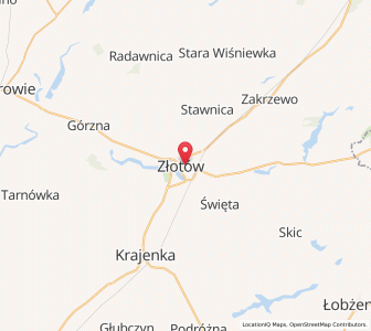 Mapa: Złotów, województwo wielkopolskie